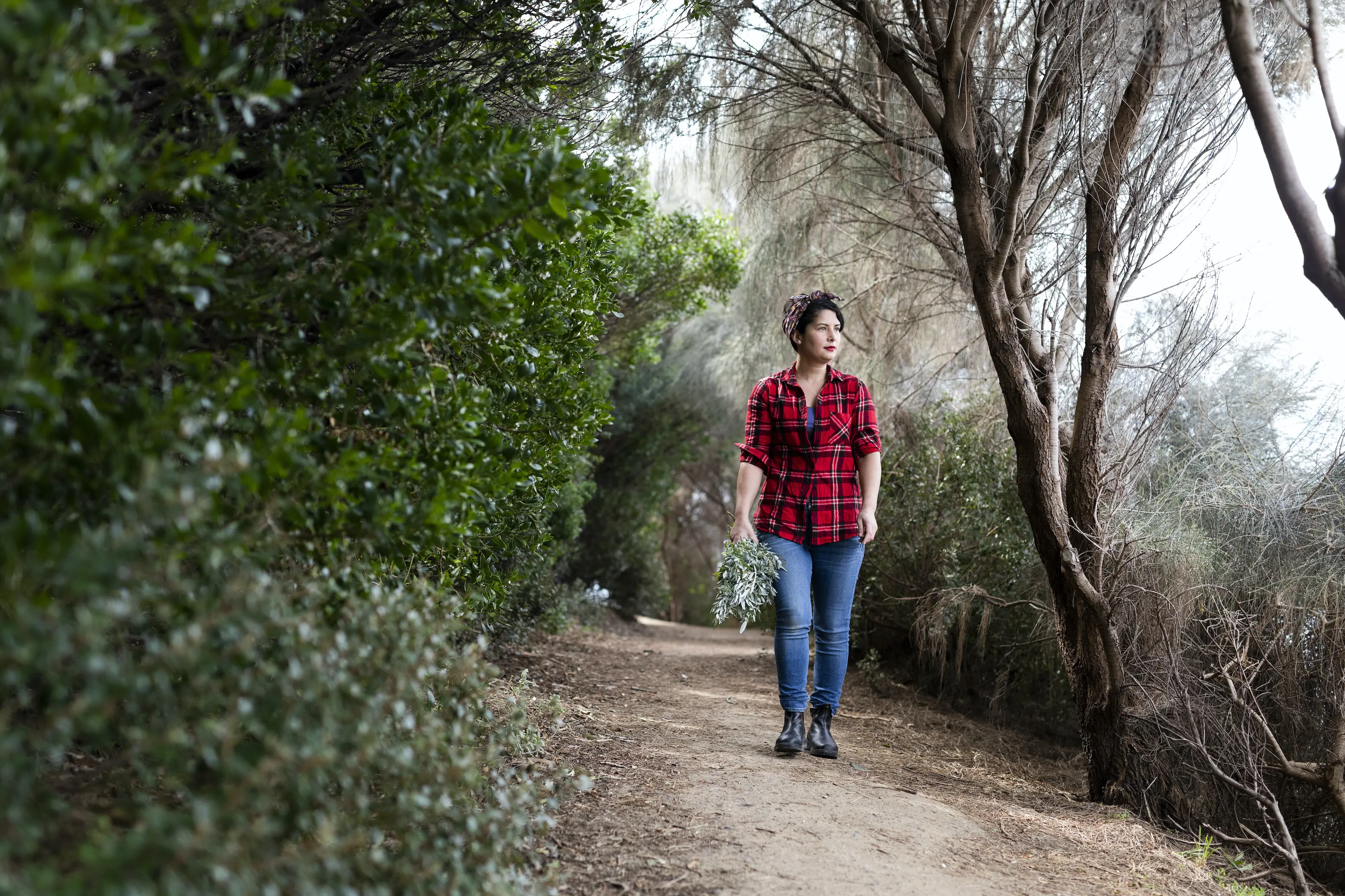 Analiese Gregory with Salt Bush