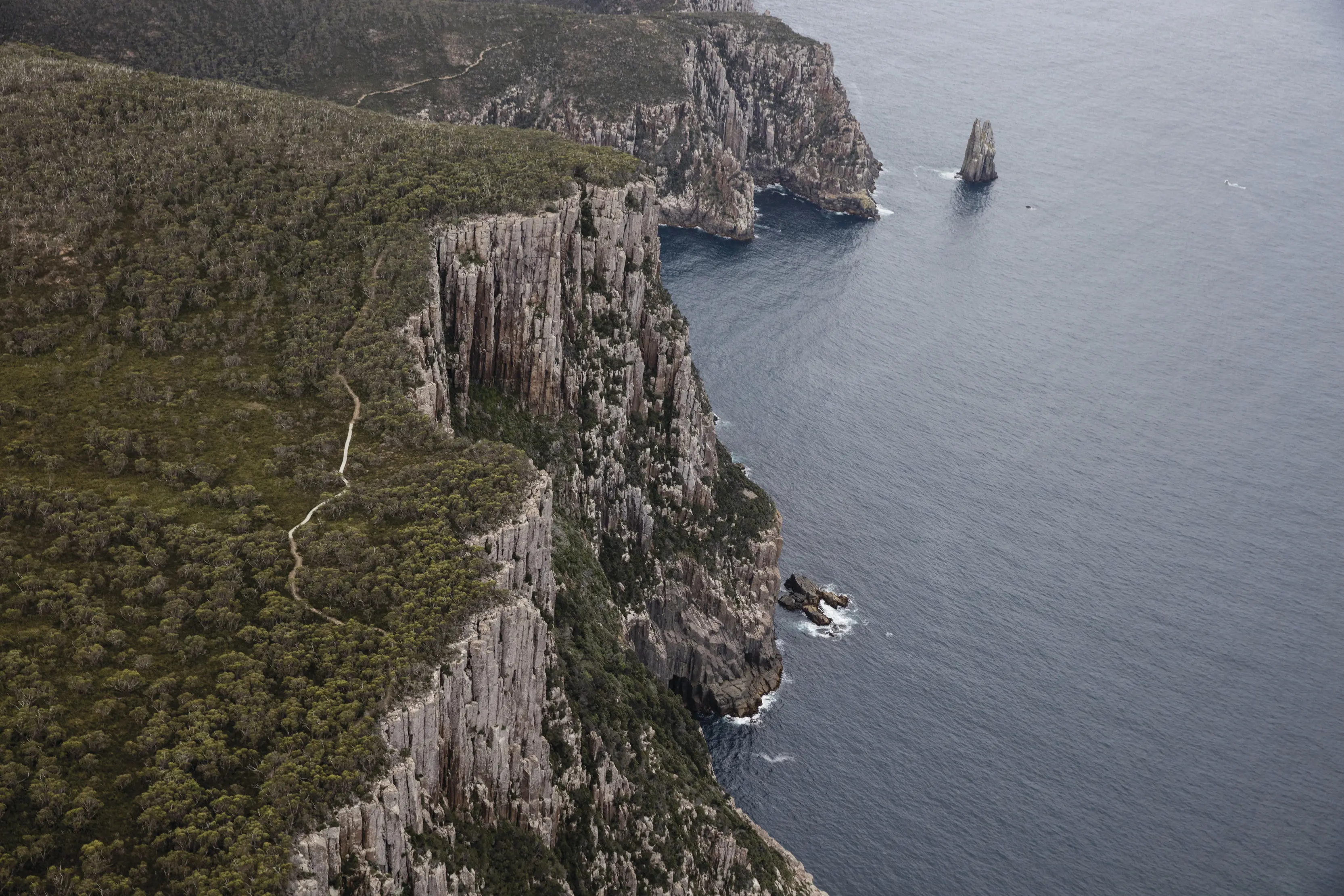 Aerial image of Three Capes Track and The Monument