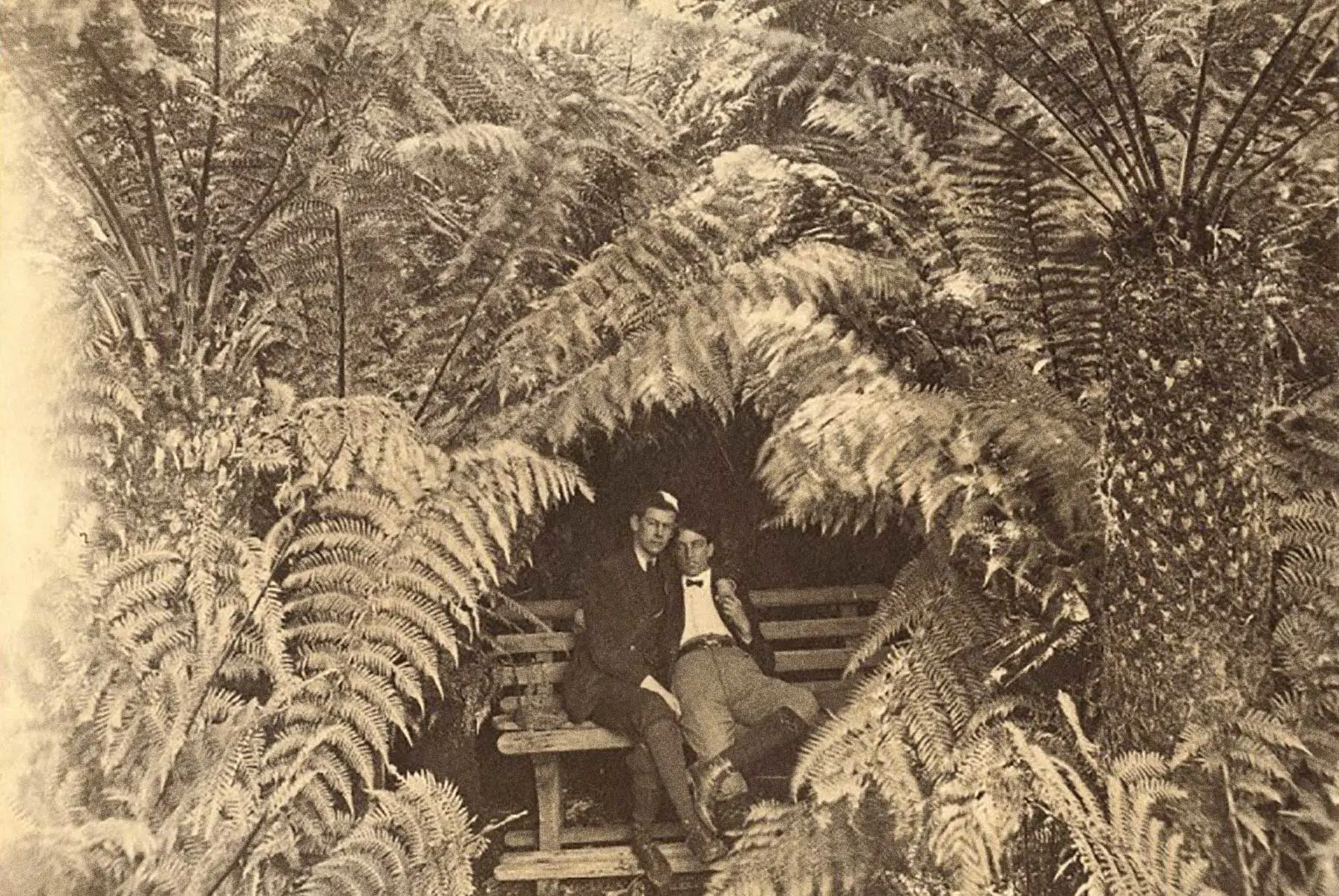 Two men at Fern Tree circa 1890
