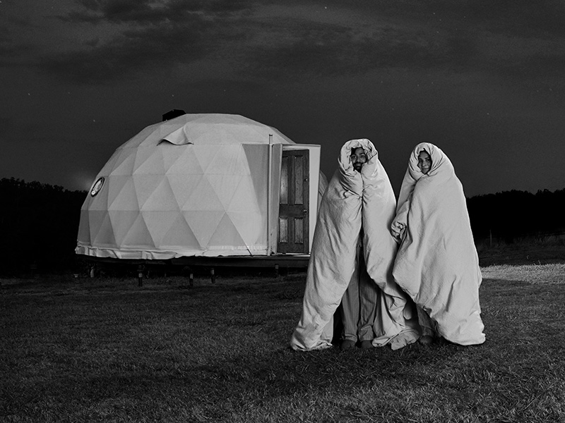 Glamp in the vines and behind-the-scenes wine tasting image