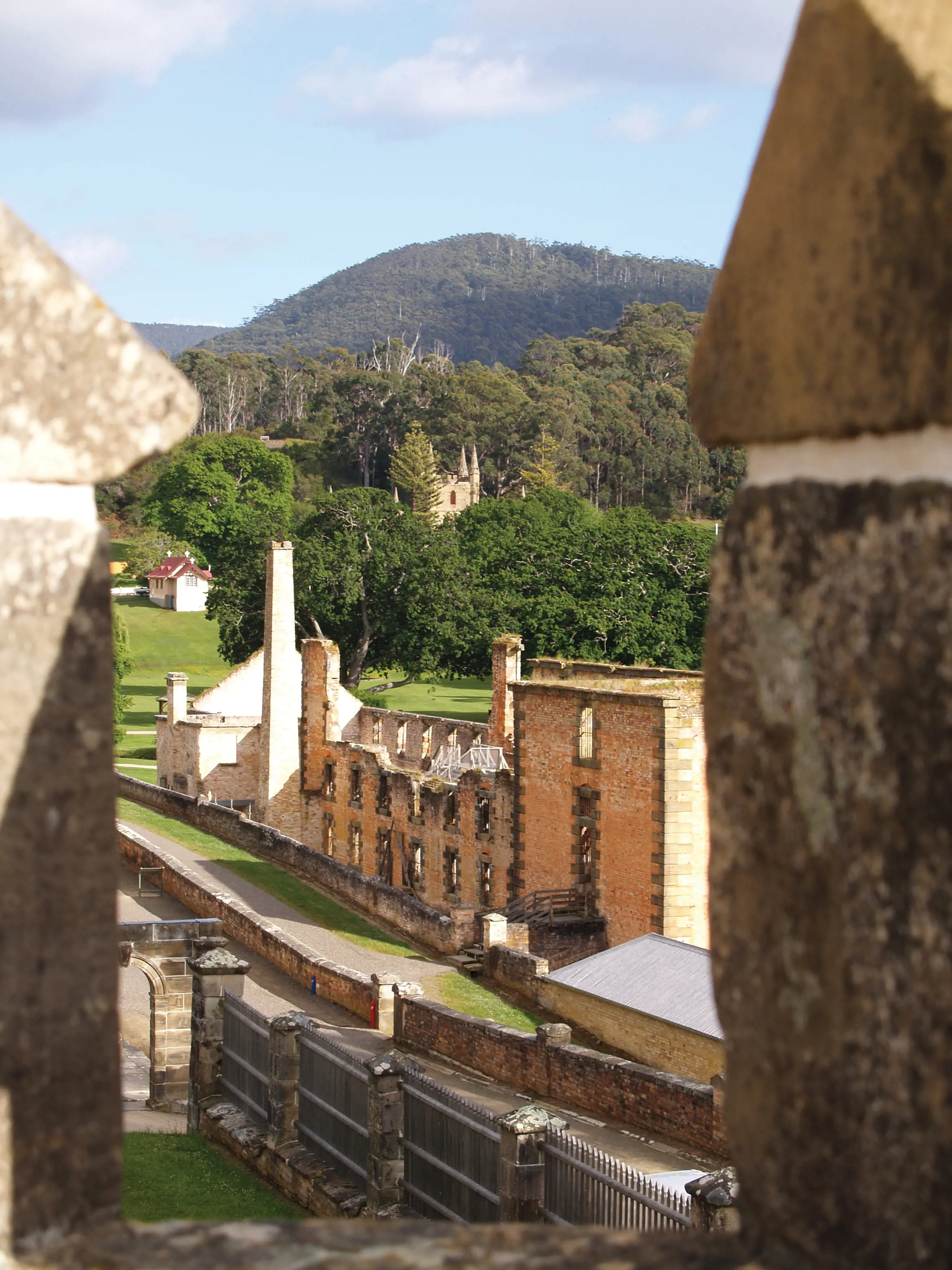 Looking towards the Penitentiary - Port Arthur Historic Site
