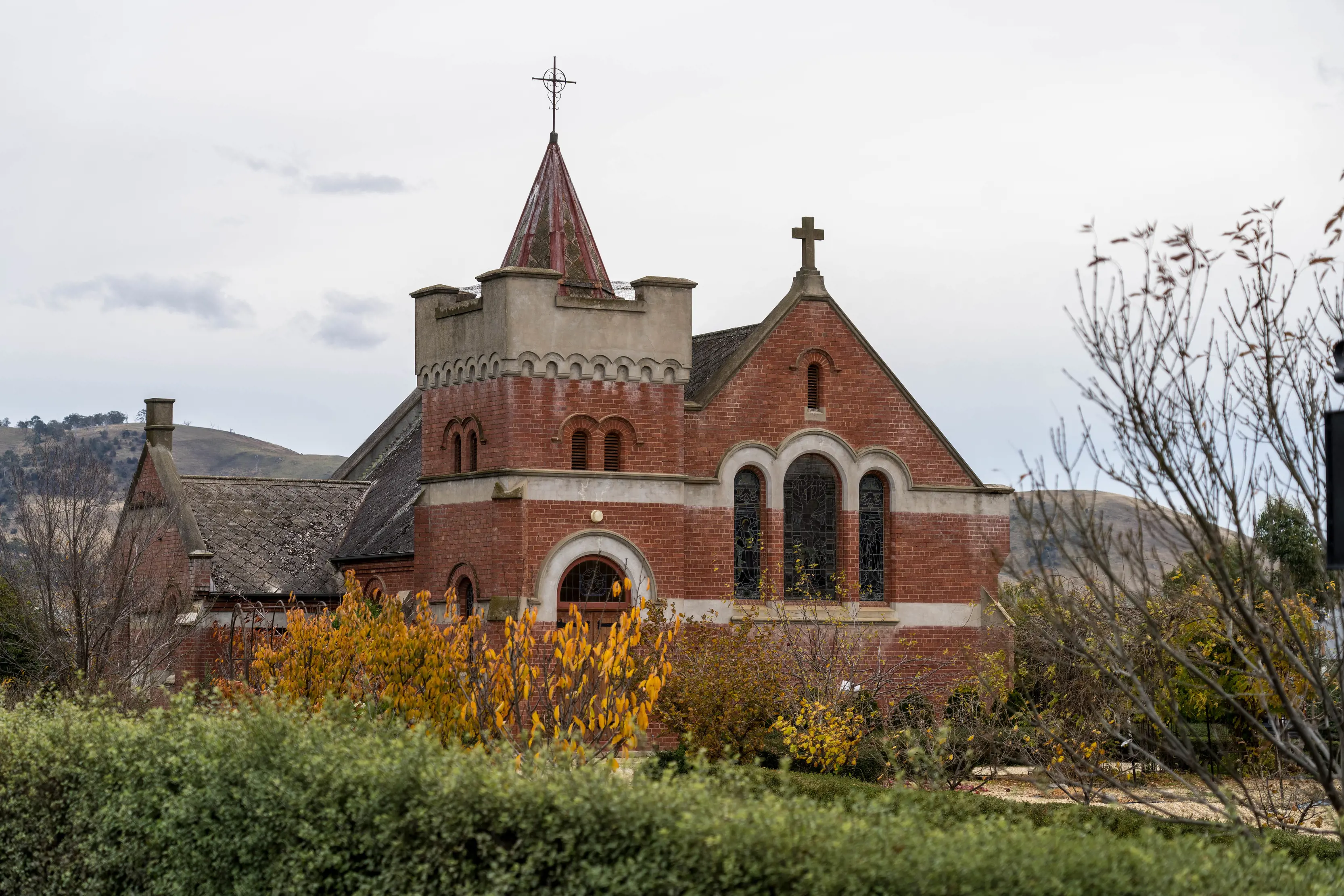 Exterior of historic St Peter's Church, now accomodation with a contemporary edge.