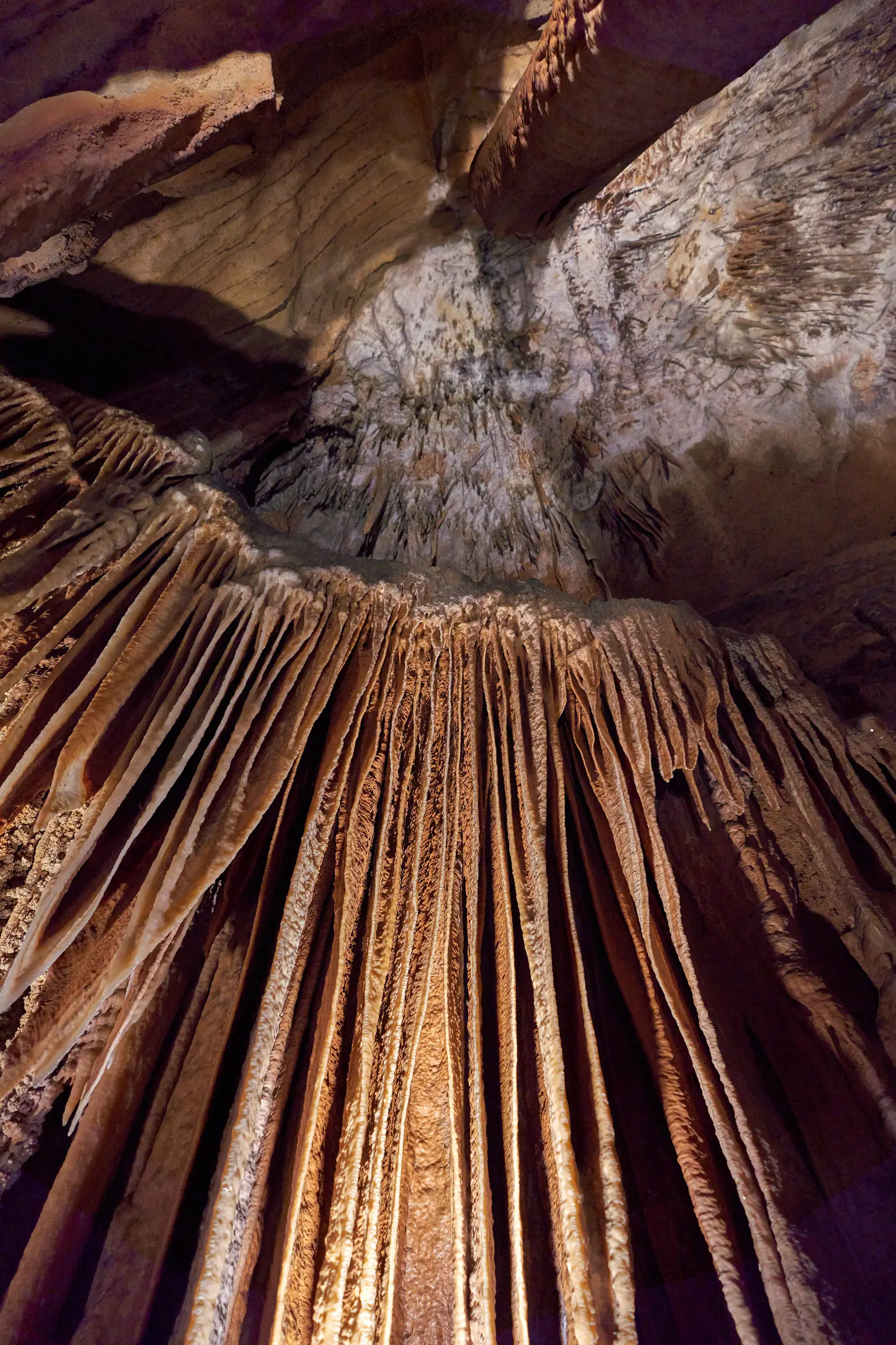 Image of the indented walls of the King Solomons Cave