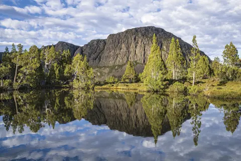 The Pool of Siloam lies on an alpine plateau amidst a labyrinth of small tarns in the Walls of Jerusalem National Park