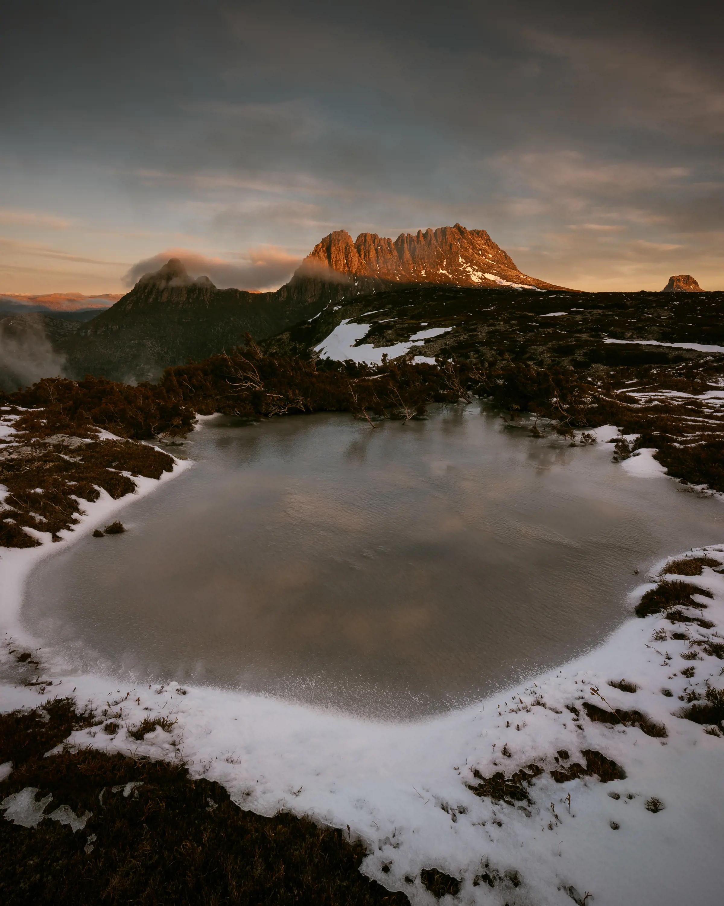 Cradle Mountain at dusk