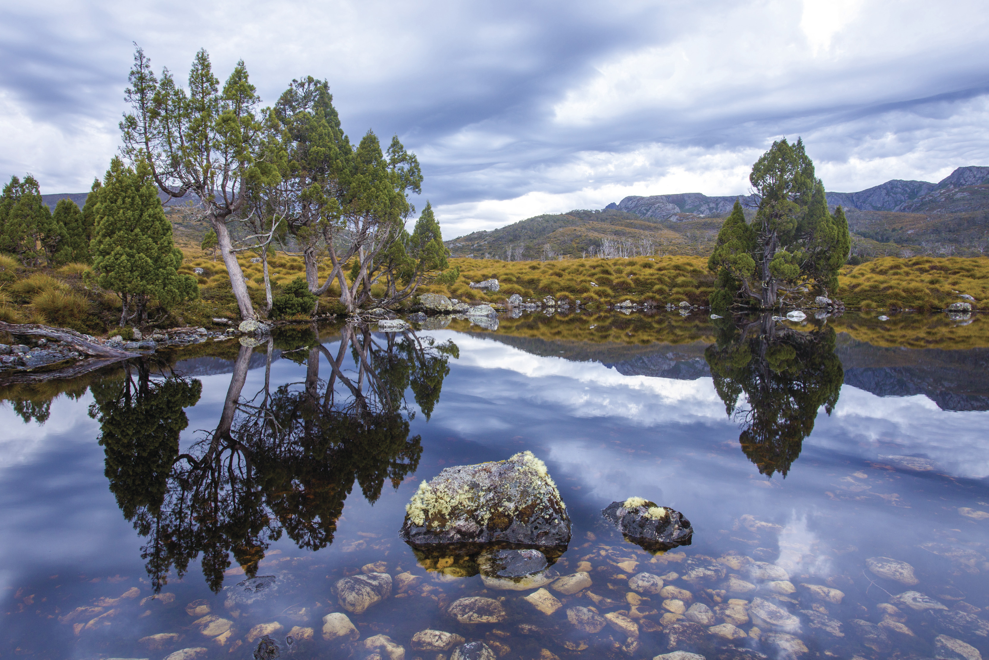 Incredible landscape image of Wombat Pool. Being able to see the reflections so clearly in the pool, surrounded by untouched nature.
