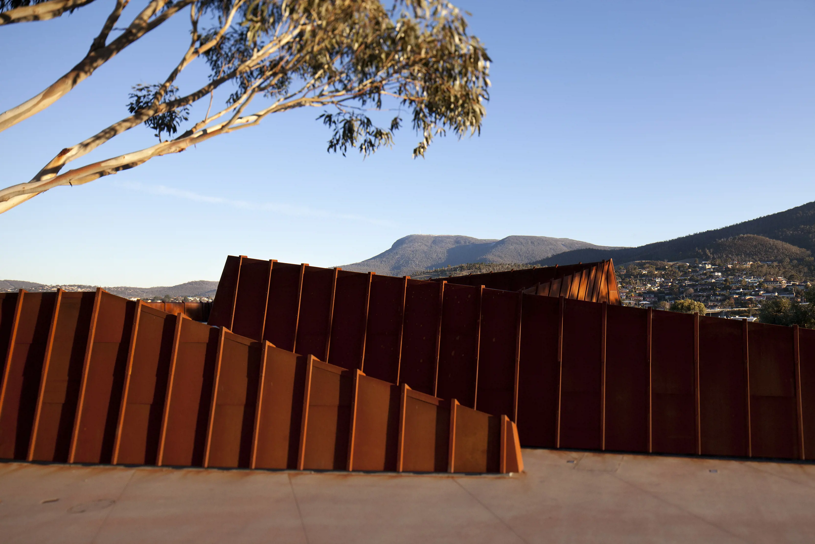 The Museum Plaza and Mirrored Entrance, Mona