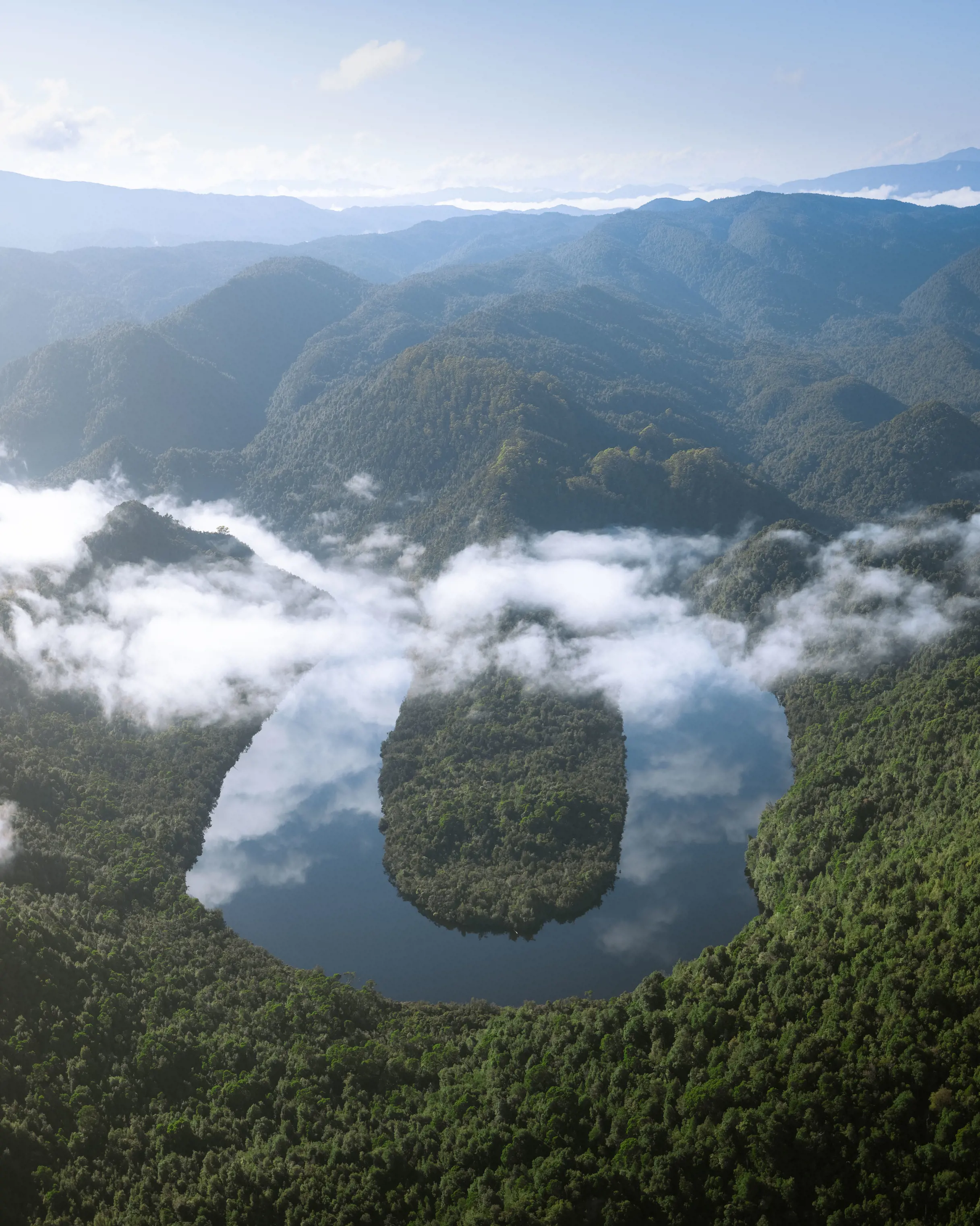 Aerial of the Gordon River